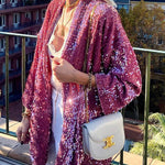 sequined cardigan jacket
