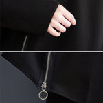 Original Loose Irregular Zipper Long Sleeves Sweatshirt