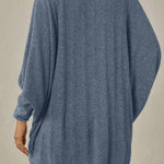 Fashion Bat Sleeve Cardigan Loose Knitted Jacket