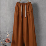 Women's Solid Color Simple Versatile Loose Casual Pants
