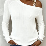 Women'S Casual Solid Color Top