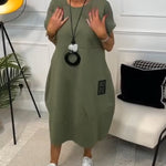Iris™ | Stylish Short Sleeved Dress