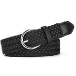 Margovil Faux Leather Metal Buckle Adjustable Braided Belt