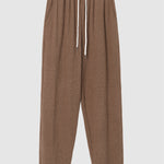 Men's solid color corduroy texture long sleeve + pants set