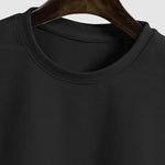 Men's Solid Color Suede Sleeveless Round Neck T-shirt