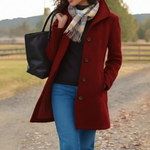 Tradura™ - Classic Button-Up Mid-Length Coat