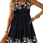 Womens Summer Sundress Boho Floral Casual Tank Dresses