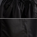 Loose Short Sleeves Solid Color Split-Joint Round-Neck Midi Dresses