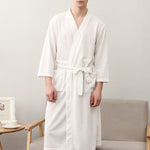 Comfortable Solid Bandage Thin Pajama Robe