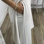 White Sleeveless Suit