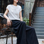 Loose Wide-leg Linen Pants