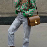 Chic on-trend Jacquard Sweater