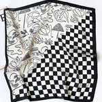 Urban Plaid Printed Square Scarf