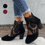 JOLIE��� - Chic Lace Heeled Boots