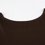 Bodycon High Waisted Backless Solid Color Round-Neck Maxi Dresses