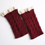 Original Creation Keep Warm Hollow Jacquard Leg Warmers Accessories