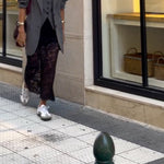 Boyfriend style mid-length blazer