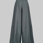 Loose Wide Leg Solid Color Casual Pants Bottoms Trousers