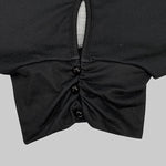 Batwing Sleeves Loose Asymmetric Floral Printed Split-Joint High Neck T-Shirts