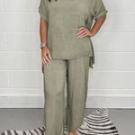 Floaty 2 Piece Sleeved Trouser Set