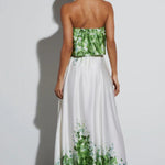 Kesenia Satin Strapless Maxi Dress