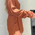 Kami Silky Shirt + Shorts Set