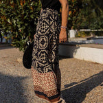 Gloria Bohemian Print Loose Panel Swing Skirt