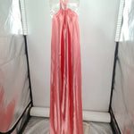 A-Line Loose Backless Solid Color Tied Halter-Neck Maxi Dresses
