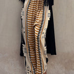 Casual Geometric Print Patchwork Loose Mid Waist Harlan Patchwork Bottoms