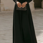 Puff Sleeve Crew Neck Maxi Dress