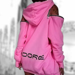 Stylish Off-The-Shoulder Letter Print Loose Hoodies&Sweatshirts Tops