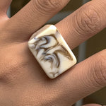 Original Stylish Resin 8 Colors Geometric Ring