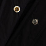 Stand-collar single-breasted mid-length loose cotton coat