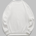 Men's ethnic style sun pattern print crew neck sweatshirt
