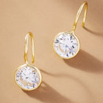 Shashi Bezel-Set Crystal French Hook Earrings
