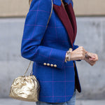 Stylish contrasting lapel blazer