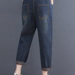 Artistic Retro Loose Elasticity Jean Pants