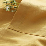 High-Low Long Sleeves Solid Color Lapel Shirts Tops