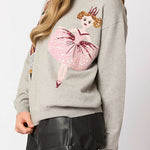 Christmas Soldier Sequined Fashion Casual Sweatshirt