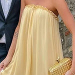 Elegant Strapless Party Dress