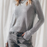 THE SILVER METALLIC KNITTED SWEATER