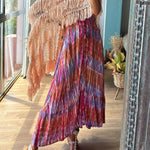Purple Irregular Maxi Dress