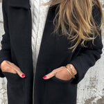 Solid Color Lapel Zipper Pocket Casual Jacket