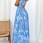 Elegant Sleeveless Printed Dress