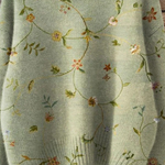 Bernice | Vintage crochet turtleneck with floral print