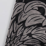 Long Sleeves Skinny Printed See-Through Split-Joint High Neck Evening Dresses Maxi Dresses