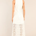 Irresistible Charm White Lace Maxi Dress