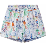 Graffiti Print Cotton Shorts Set