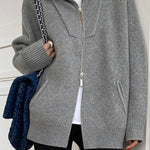 Oversized Open Collar Cardigan