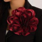 Flower Shape Solid Color Brooch Accessories